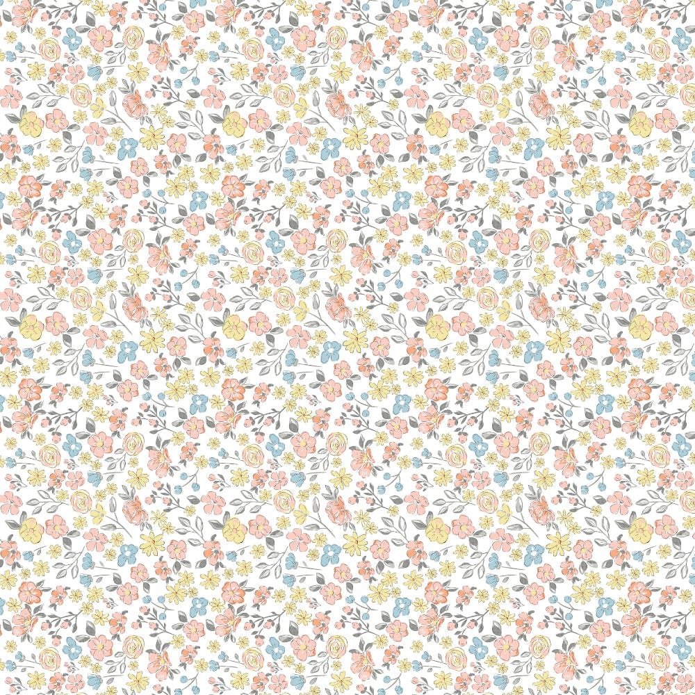 Island Bloom 100% Cotton Double Fitted Bedsheet, 144 TC