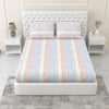 100% Combed Cotton 144 TC King Flat Bedsheet Oribella Bloom