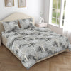 Wildflower Weave 100% Cotton King Bedsheet, 144 TC