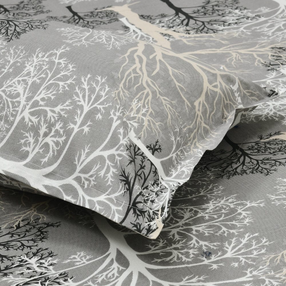 Wildflower Weave 100% Cotton Double Bedsheet, 144 TC
