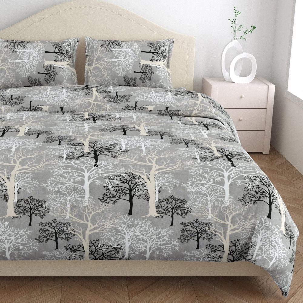 Wildflower Weave 100% Cotton Double Bedsheet, 144 TC