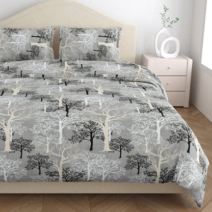 Wildflower Weave 100% Cotton King Bedsheet, 144 TC