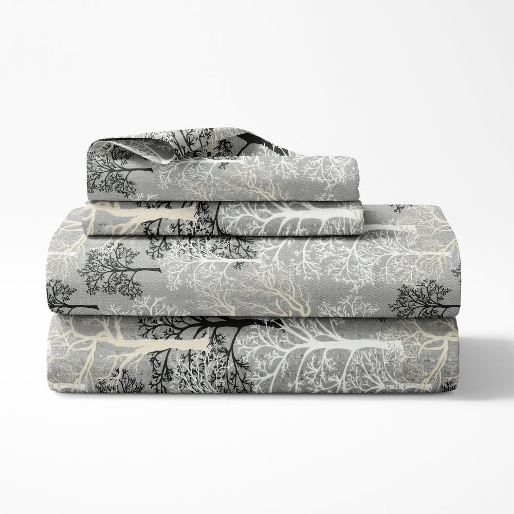 Wildflower Weave 100% Cotton Double Bedsheet, 144 TC