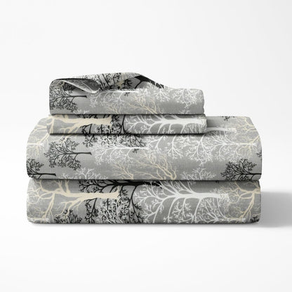 Wildflower Weave 100% Cotton King Bedsheet, 144 TC