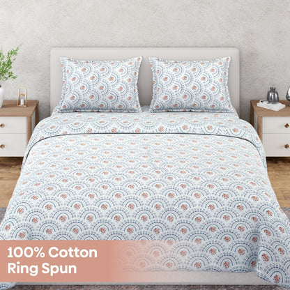 Ring Spun 100% Cotton Bedsheet- Breezy Shell