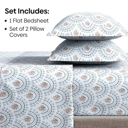 Ring Spun 100% Cotton Bedsheet- Breezy Shell