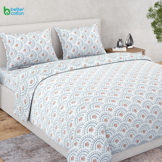 Ring Spun 100% Cotton Bedsheet- Breezy Shell