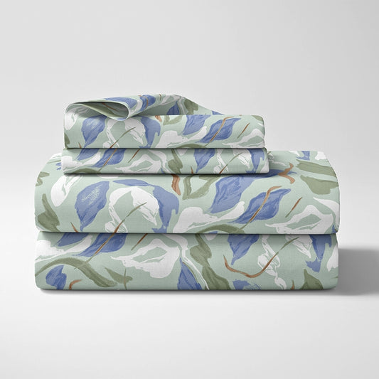 Ring Spun 100% Cotton Bedsheet- Isle Mirage