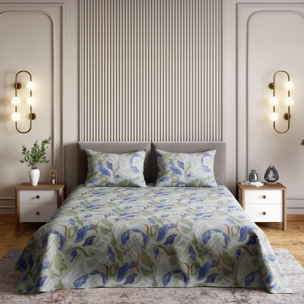 Ring Spun 100% Cotton Bedsheet- Isle Mirage