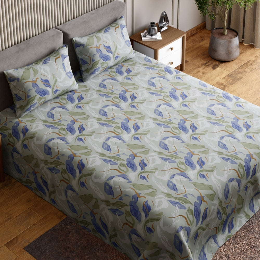Ring Spun 100% Cotton Bedsheet- Isle Mirage