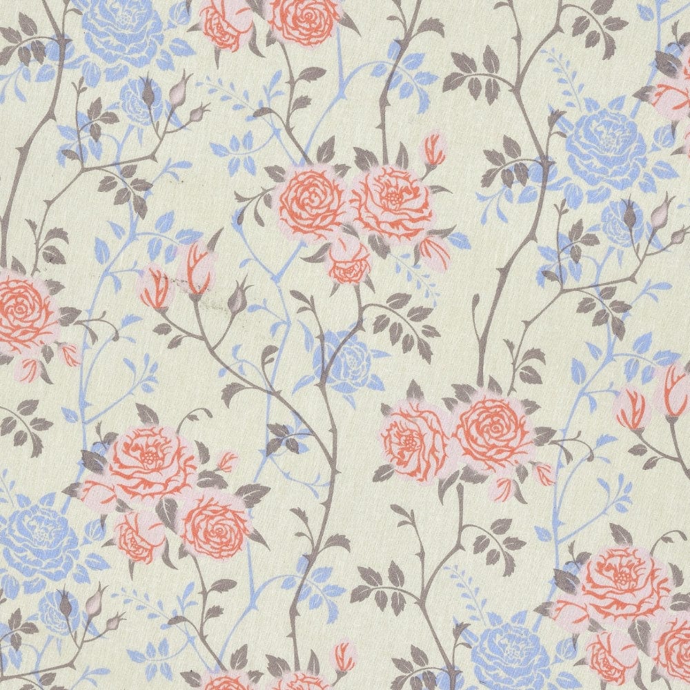 100% Combed Cotton 144 TC Single Flat Bedsheet Petalhaze