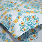 Amber Orchard 100% Cotton King Flat Bedsheet, 186 TC