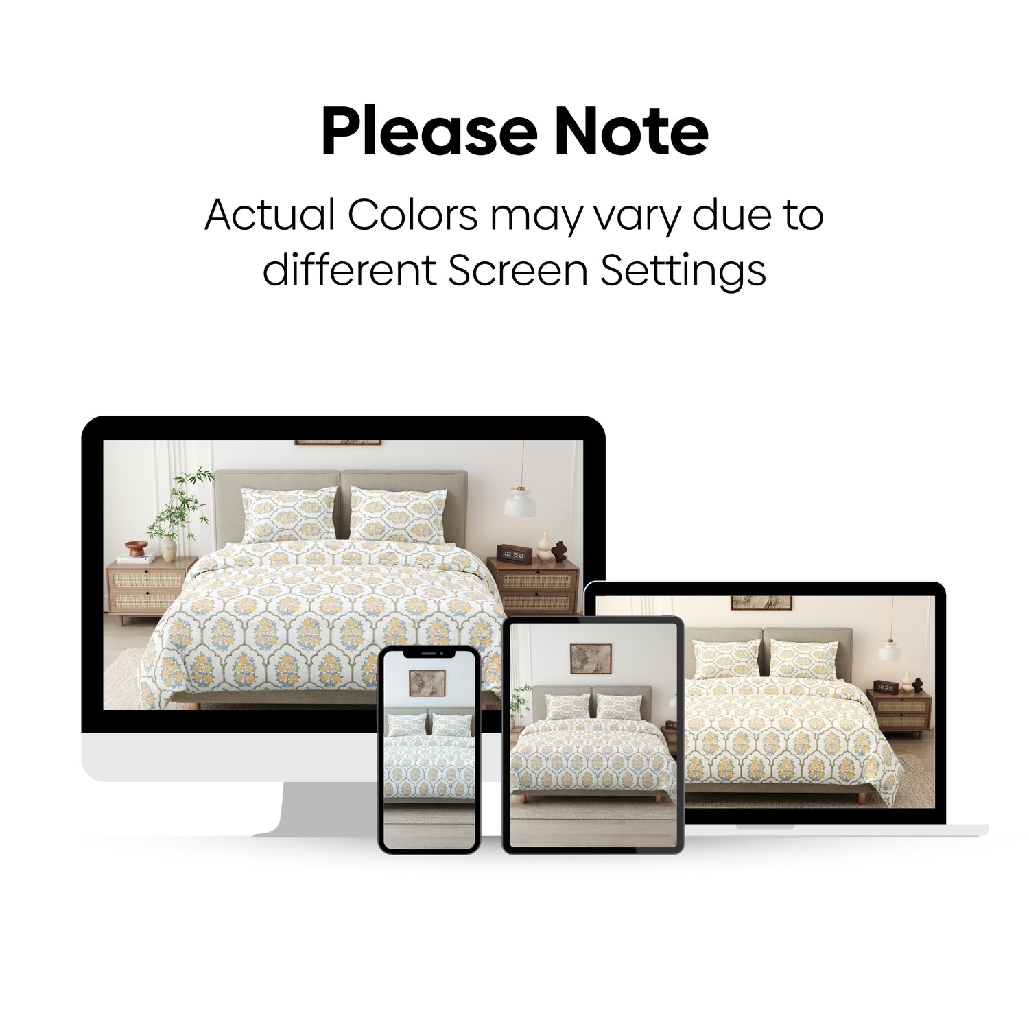 Celebration in Bloom Combed Cotton Double Bedsheet, 186 TC