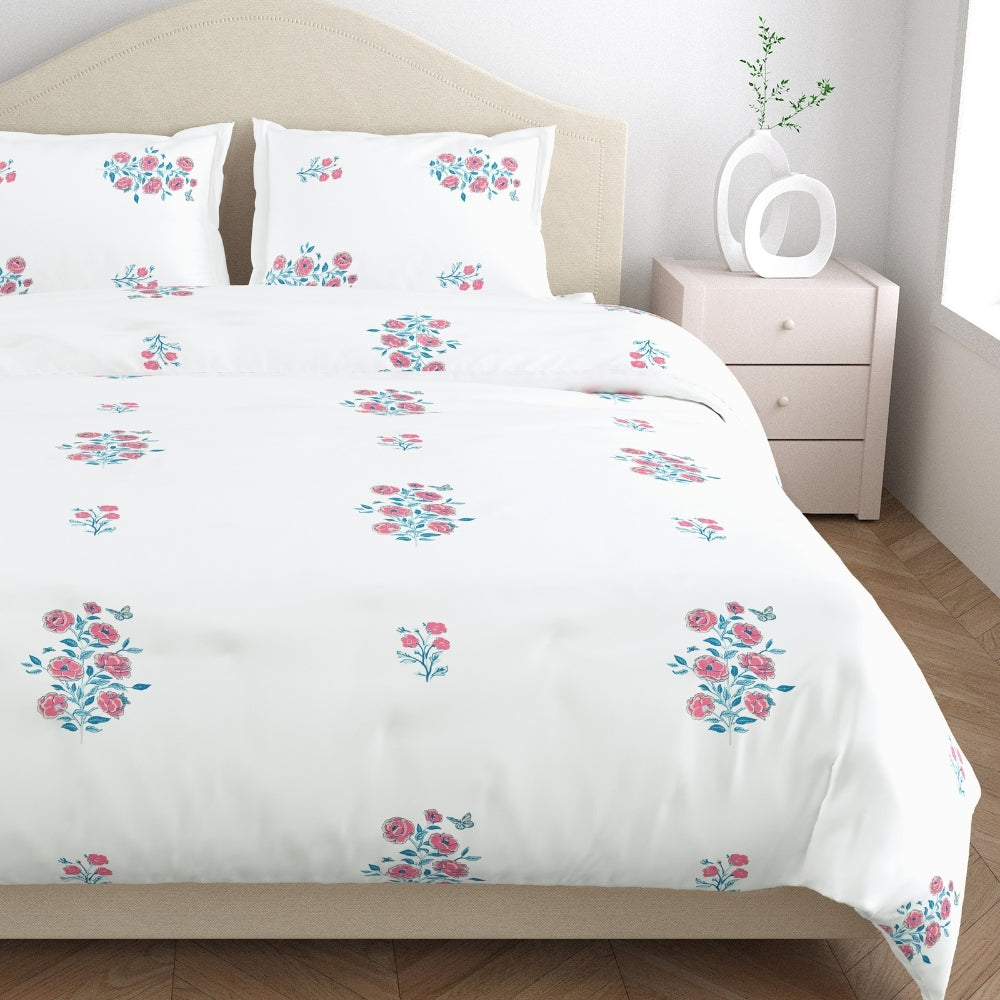 Combed Cotton Double Bedsheet Festive Harmony, 186 TC
