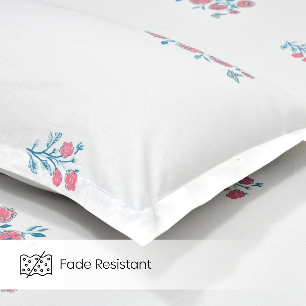 Festive Harmony Combed Cotton Double Bedsheet, 186 TC