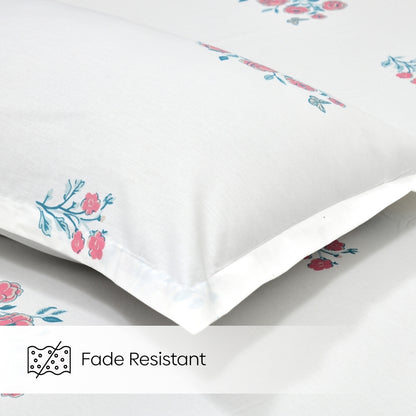 Festive Harmony Combed Cotton Double Bedsheet, 186 TC