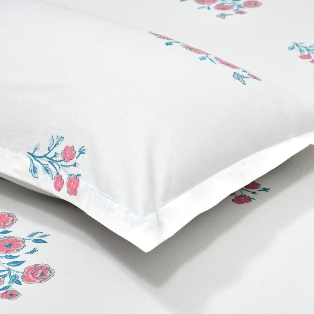 Combed Cotton Double Bedsheet Festive Harmony, 186 TC
