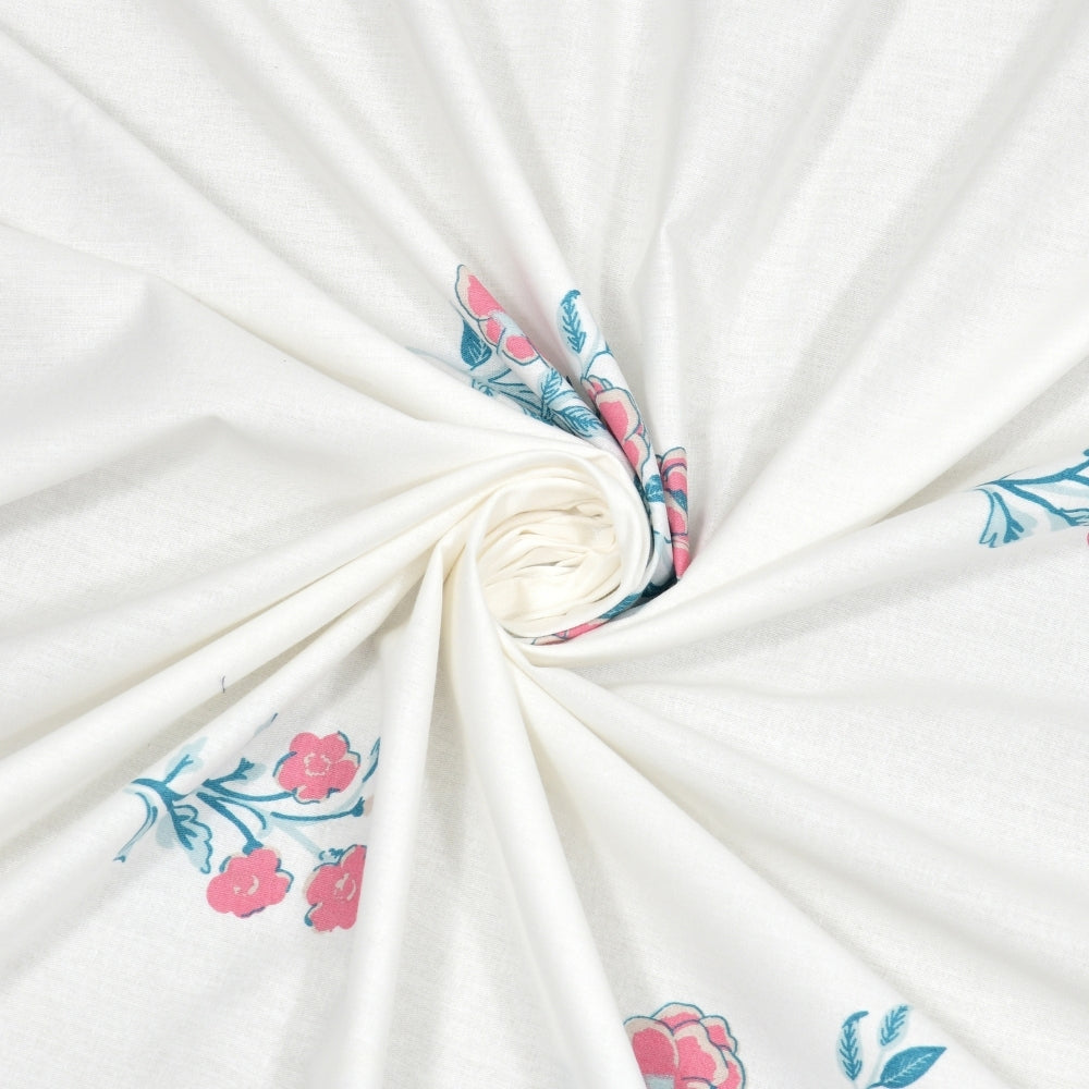 Combed Cotton Double Bedsheet Festive Harmony, 186 TC