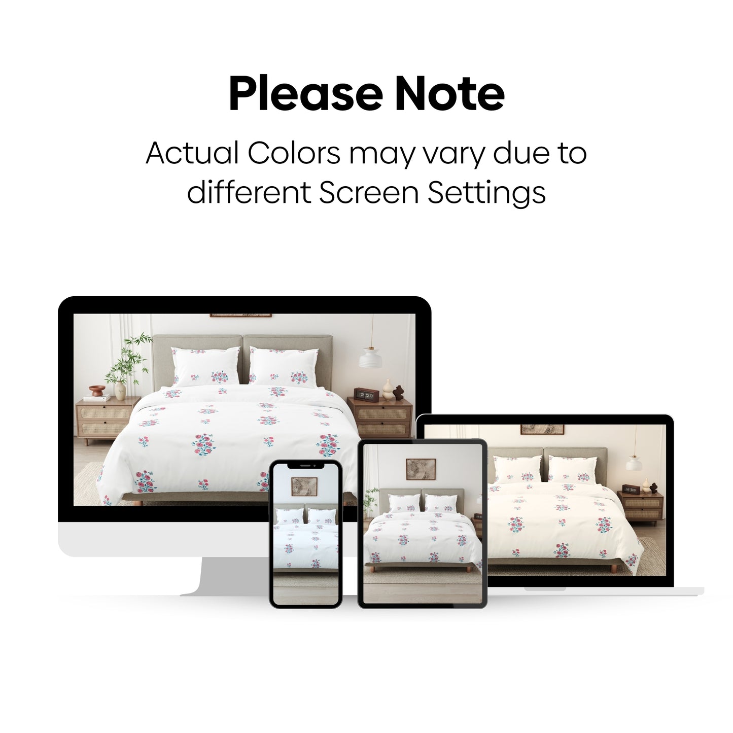 Festive Harmony Combed Cotton Double Bedsheet, 186 TC