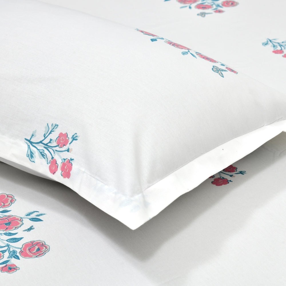 Festive Harmony Combed Cotton Double Bedsheet, 186 TC - Bedsheets | haus & kinder