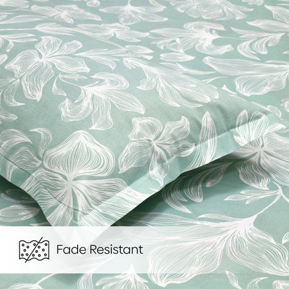 Garden of Memories Combed Cotton Double Bedsheet, 186 TC