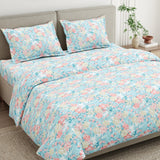 Ornate Whispers Combed Cotton King Bedsheet, 186 TC