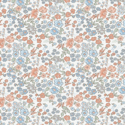 Combed Cotton Double Bedsheet Whispers of Bloom, 186 TC