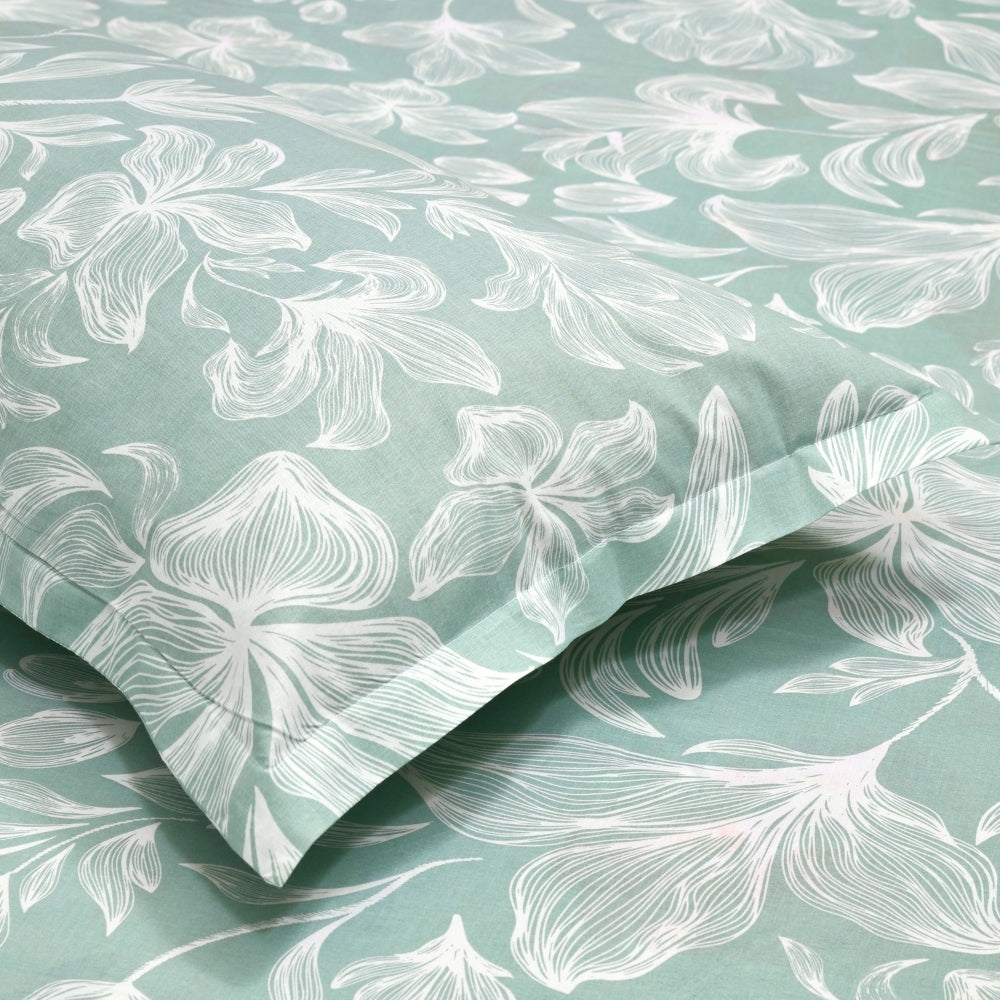Combed Cotton Double Bedsheet Garden of Memories, 186 TC