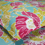 Petal Veranda Multi 100% Cotton King Flat Bedsheet, 186 TC