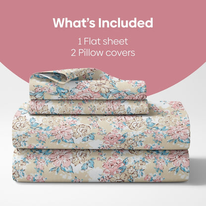 Blossom Legacy Combed Cotton King Bedsheet, 186 TC