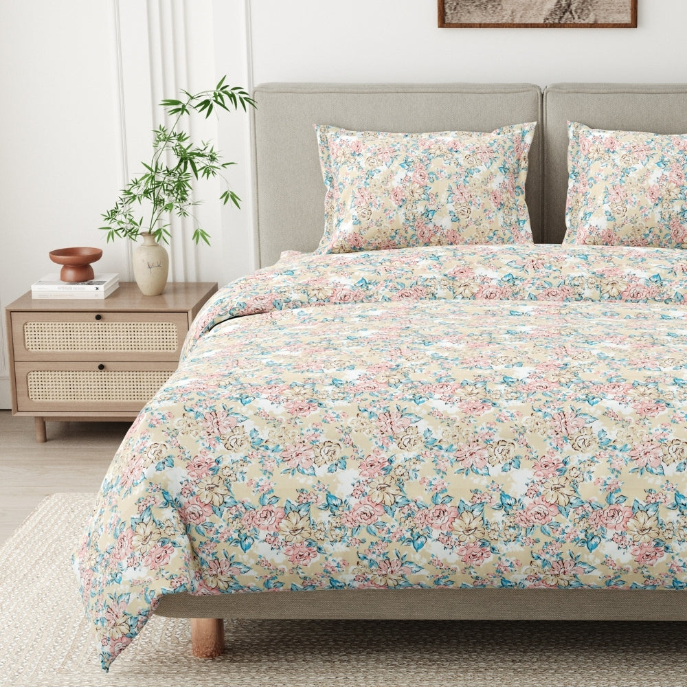 Blossom Legacy Combed Cotton King Bedsheet, 186 TC