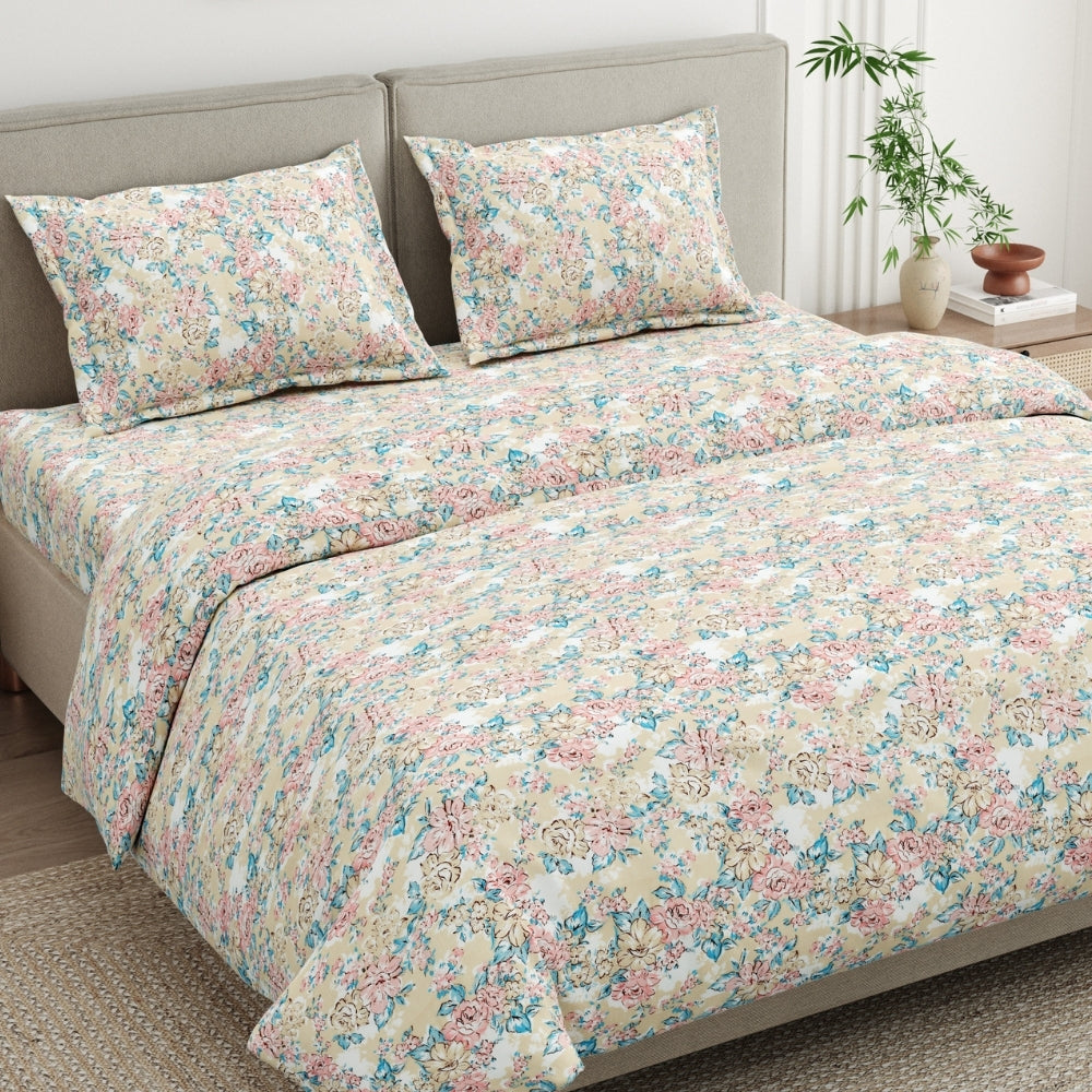Blossom Legacy Combed Cotton King Bedsheet, 186 TC