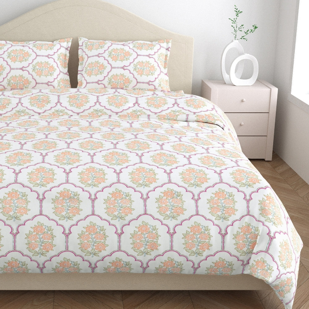 Combed Cotton King Bedsheet Heritage Blossom, 186 TC