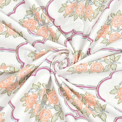 Combed Cotton King Bedsheet Heritage Blossom, 186 TC