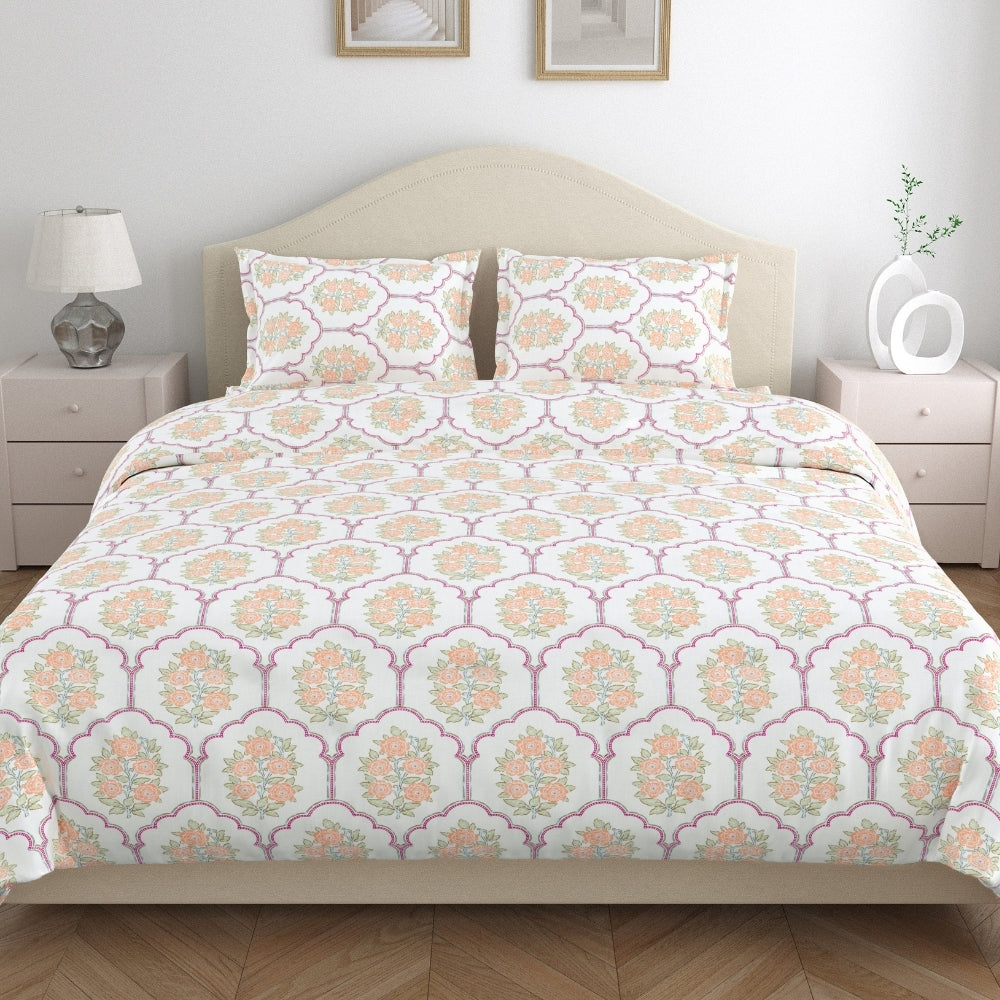 Combed Cotton King Bedsheet Heritage Blossom, 186 TC