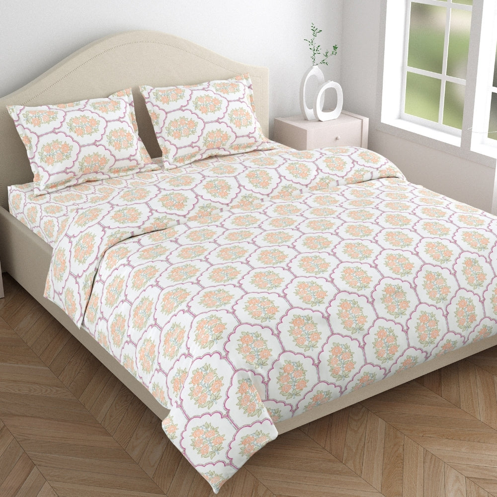Combed Cotton King Bedsheet Heritage Blossom, 186 TC