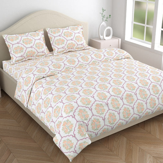 Combed Cotton King Bedsheet Heritage Blossom, 186 TC