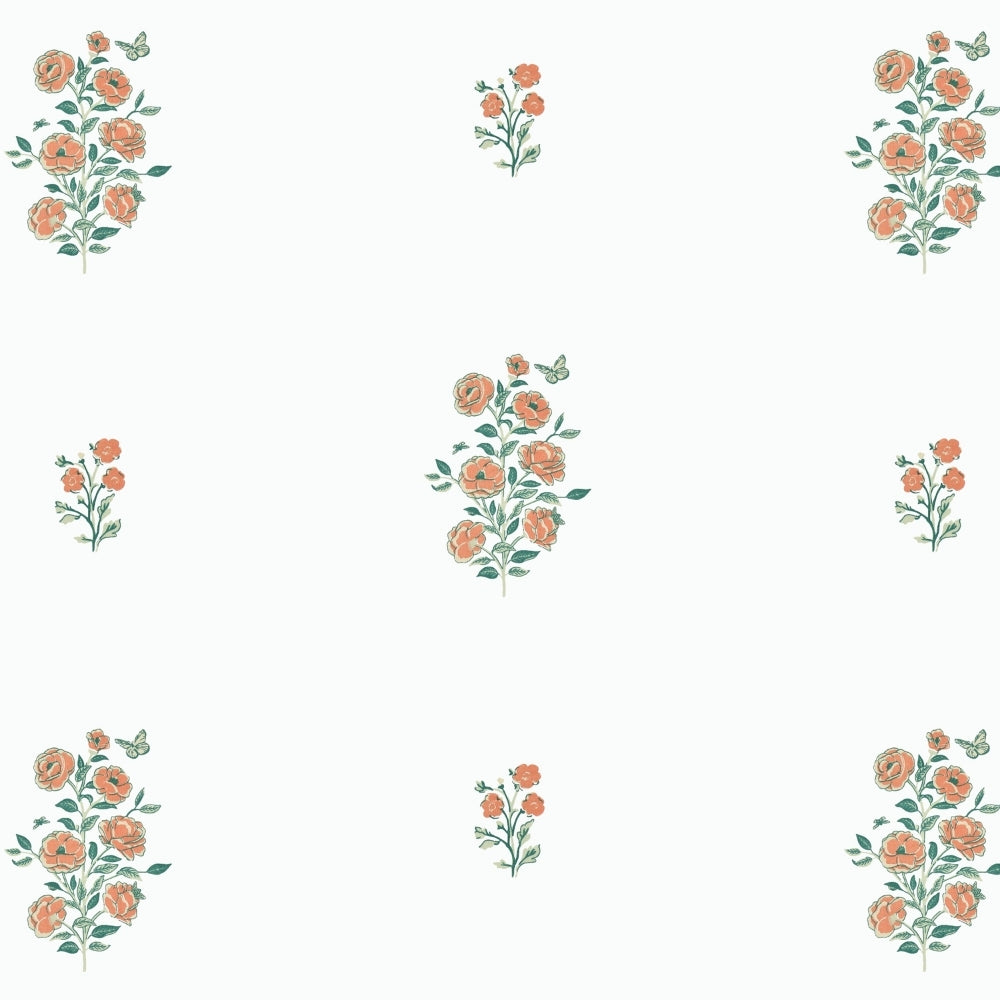Combed Cotton King Bedsheet Petals of Tradition, 186 TC