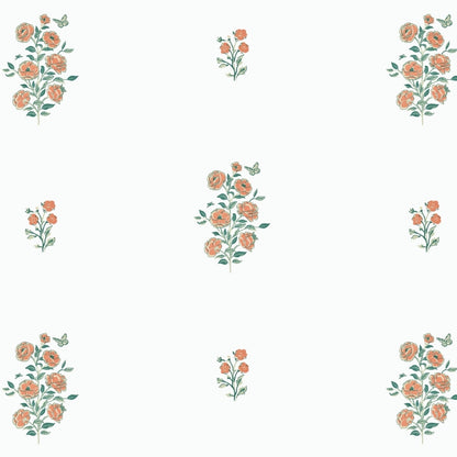 Combed Cotton King Bedsheet Petals of Tradition, 186 TC