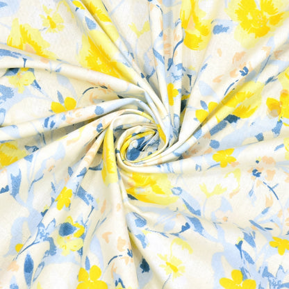 100% Cotton Single Flat 186 TC Bedsheet, Floravue, Multicolor