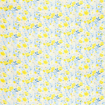 100% Cotton Single Fitted 186 TC Bedsheet, Floravue, Multicolor