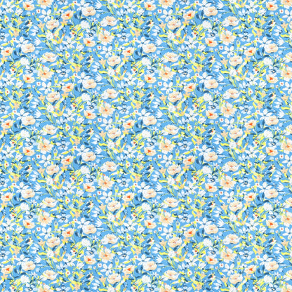 100% Cotton Single Flat 186 TC Bedsheet, Everbelle, Blue