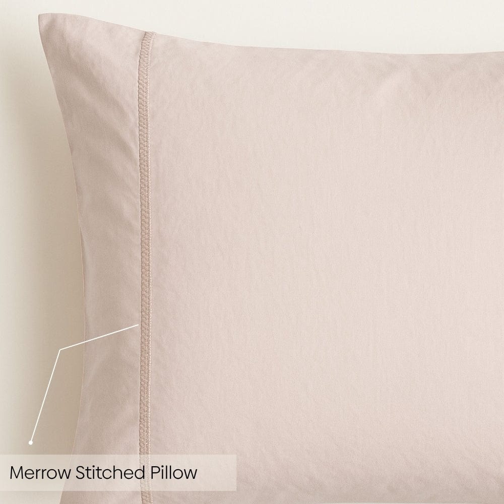 Organic Cotton King Flat Sheet- Rose Whisper 300 TC Percale