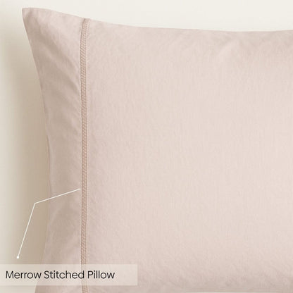 Organic Cotton King Flat Sheet- Rose Whisper 300 TC Percale