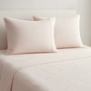 Organic Cotton King Flat Sheet- Rose Whisper 300 TC Percale