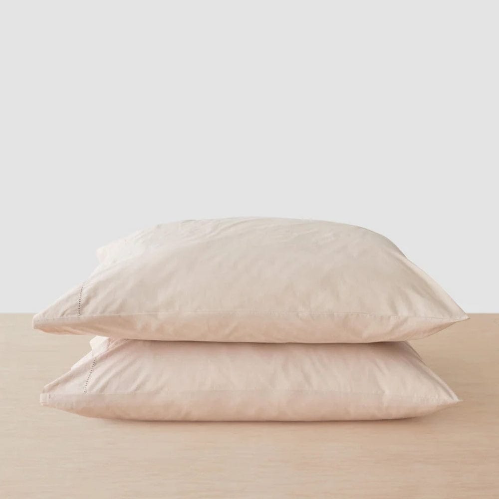 Organic Cotton King Flat Sheet- Rose Whisper 300 TC Percale