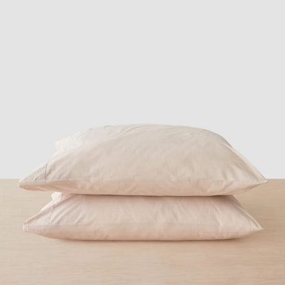 Organic Cotton King Flat Sheet- Rose Whisper 300 TC Percale