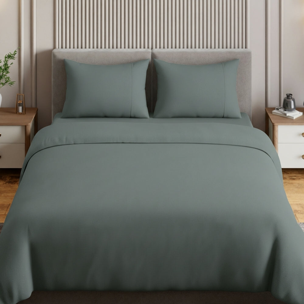 Organic Cotton Bedsheet- Deep Drift 300 TC Percale
