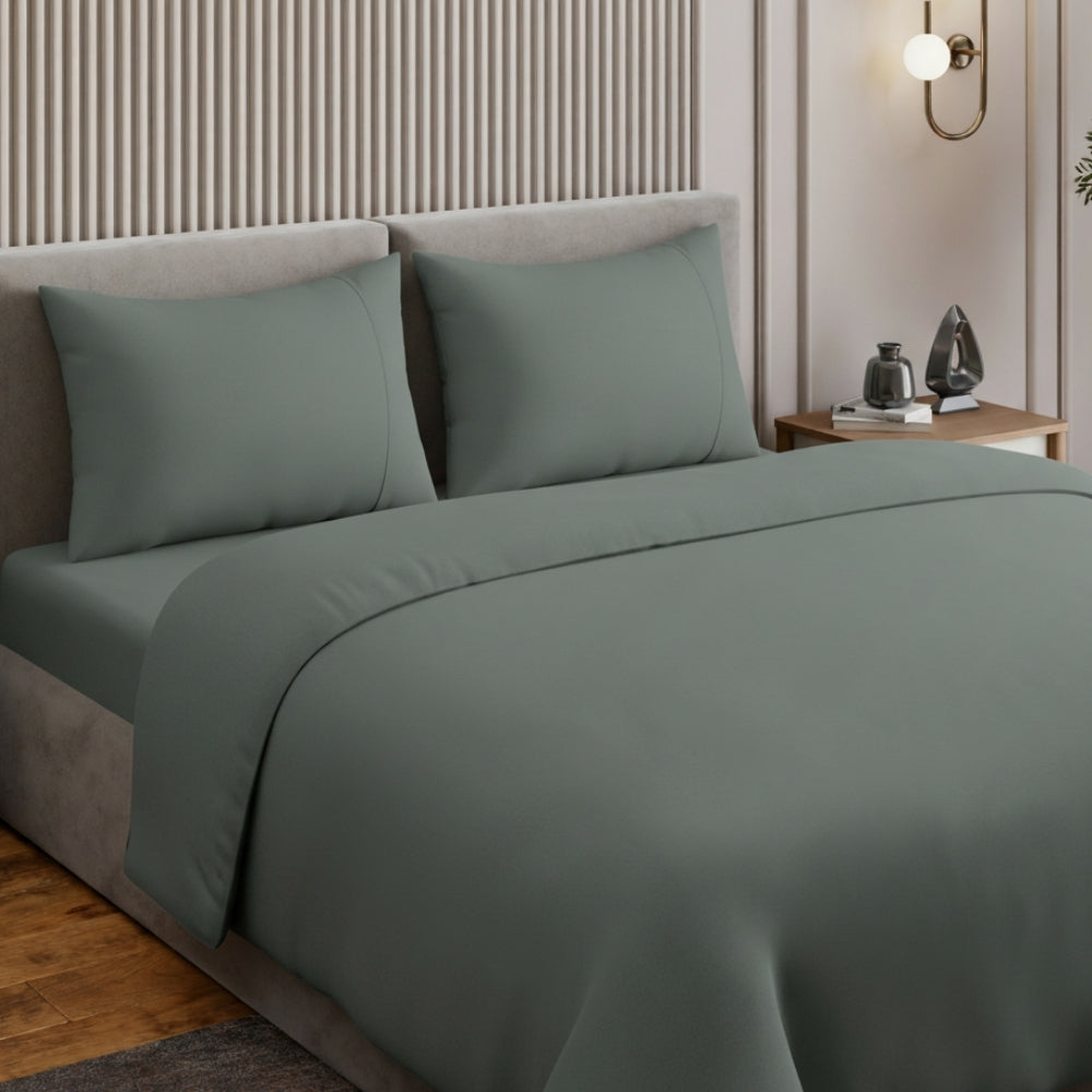 Organic Cotton Bedsheet- Deep Drift 300 TC Percale