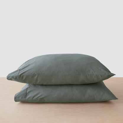 Organic Cotton King Flat Sheet- Deep Drift 300 TC Percale